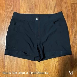 Black Not Just a Trail Shorts M Medium Zyia